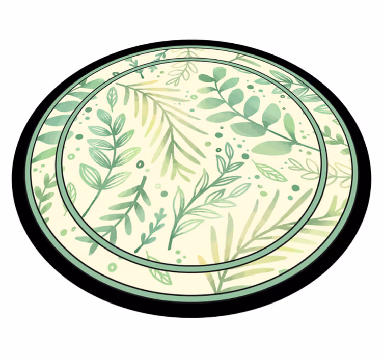 Tappeto vinile fiori accento motivo botanico - TenStickers