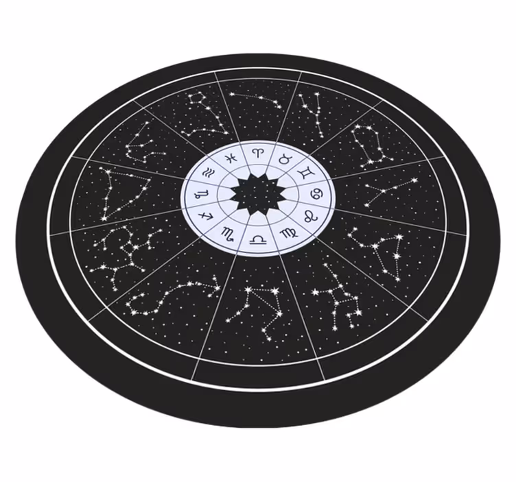 Tappeto vinile camera da letto zodiaco celeste - TenStickers