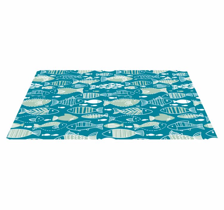 Tappeto vinile animali modello acquatico - TenStickers