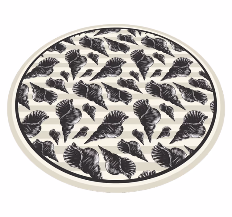 Tappeto vinile fiori motivo di foglie botaniche - TenStickers