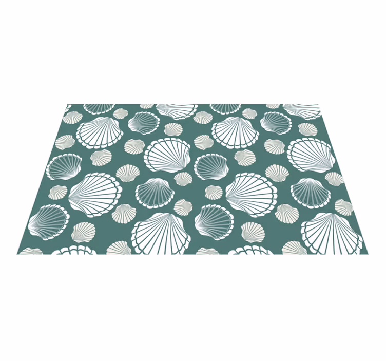 Tappeto pvc cucina modelli di conchiglie di mare - TenStickers