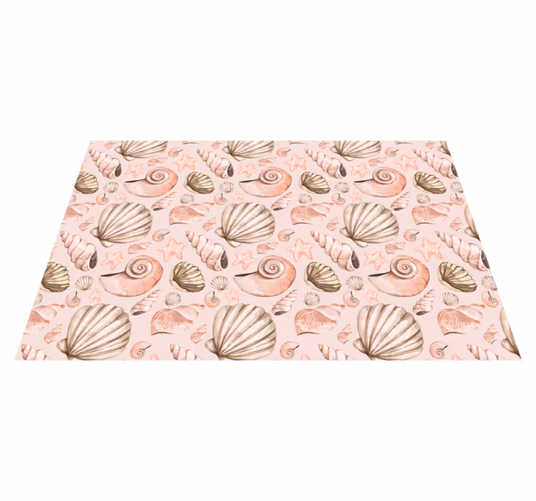 Tappeto vinile animali modelli di conchiglie - TenStickers