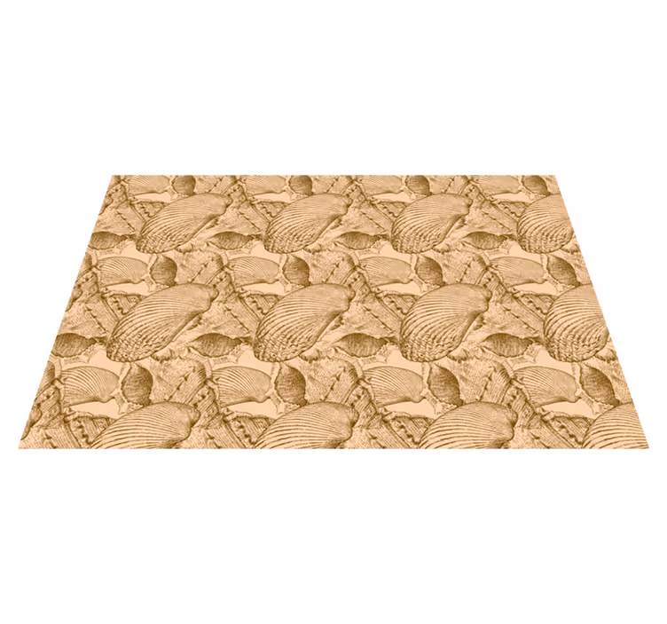 Tappeto vinile animali modello di conchiglia illustrato - TenStickers
