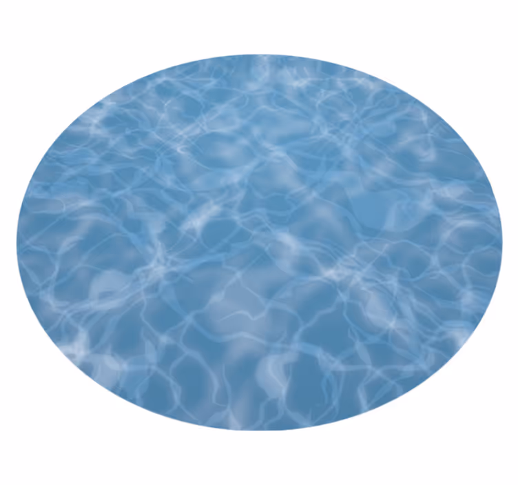 Tappeto vinile effetto marmo illusione superficie acquatica - TenStickers
