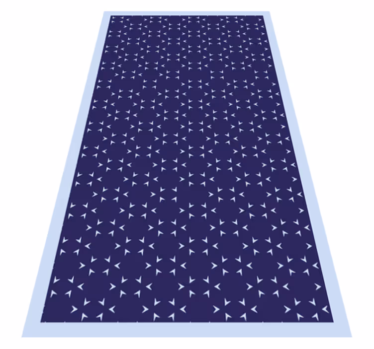 Tappeto vinile strisce motivo a strisce nautiche - TenStickers