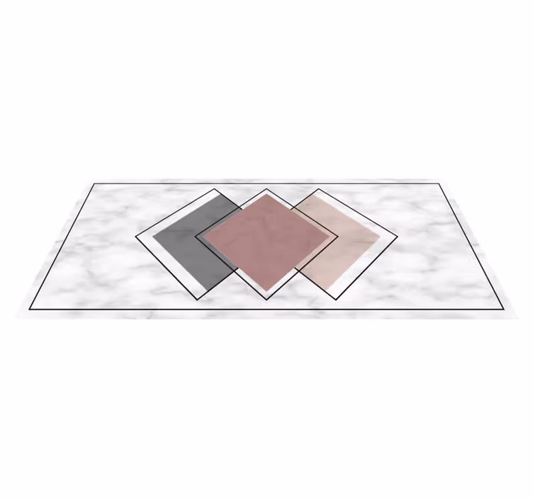 Tappeto vinile effetto marmo geometrie del marmo - TenStickers