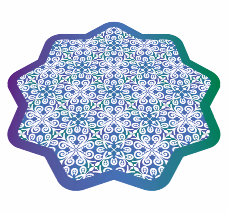Tappeto vinile piastrelle intricato design delle piastrelle - TenStickers