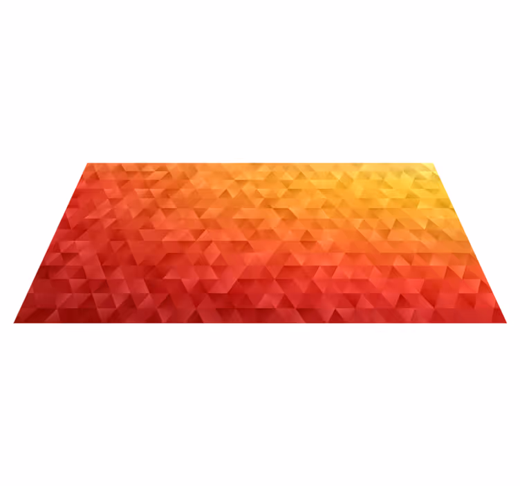 Tappeto vinile geometrico gradiente geometrico - TenStickers