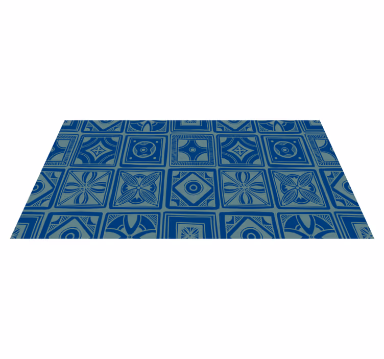 Tappeto vinile piastrelle geometrico decorativo - TenStickers