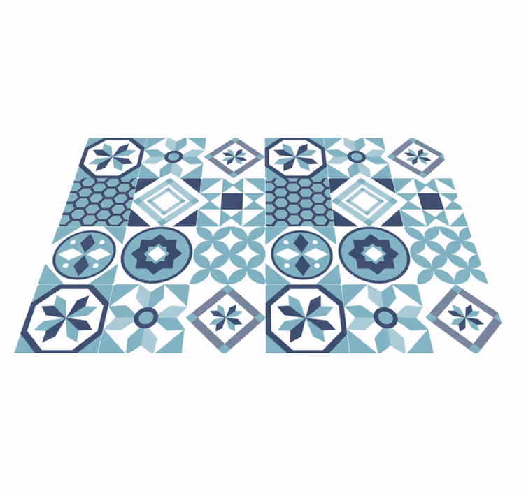 Tappeto vinile mosaico ispirazione mosaico - TenStickers