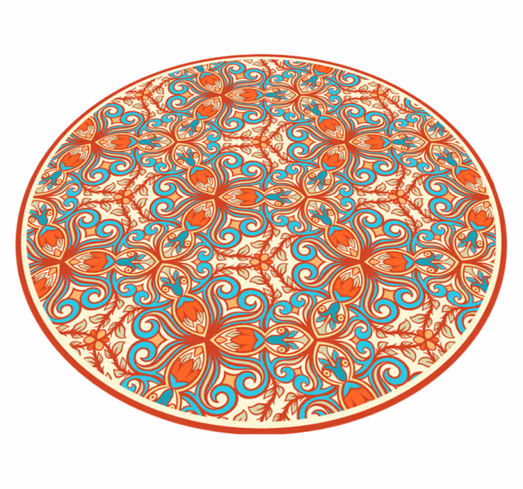 Tappeto vinile Mandala motivo circolare ornato - TenStickers
