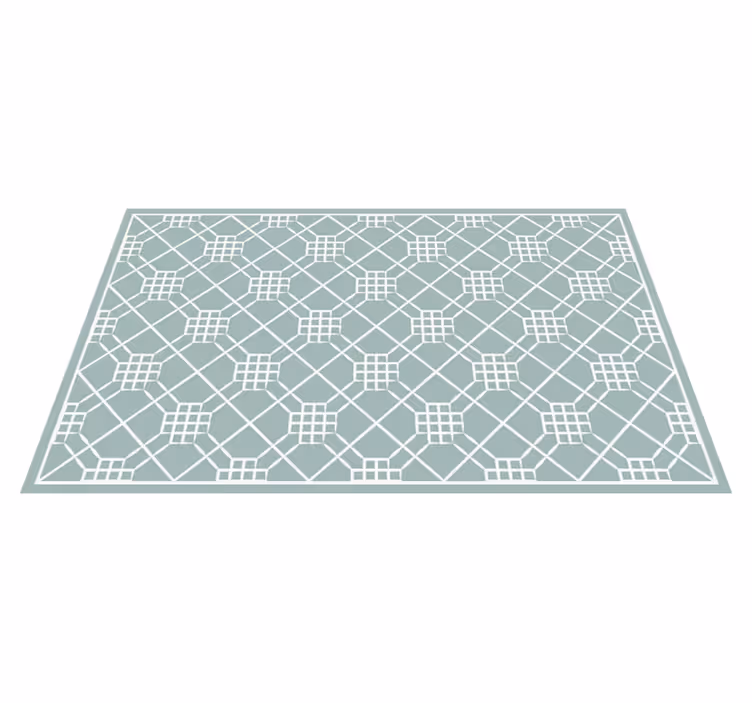 Tappeto vinile piastrelle simmetria geometrica - TenStickers