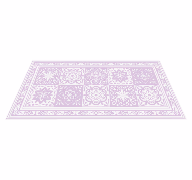 Tappeto vinile bagno eleganza del mandala - TenStickers