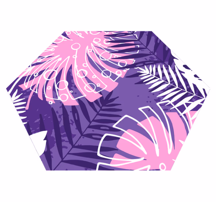 Tappeto vinile fiori dichiarazione botanica - TenStickers