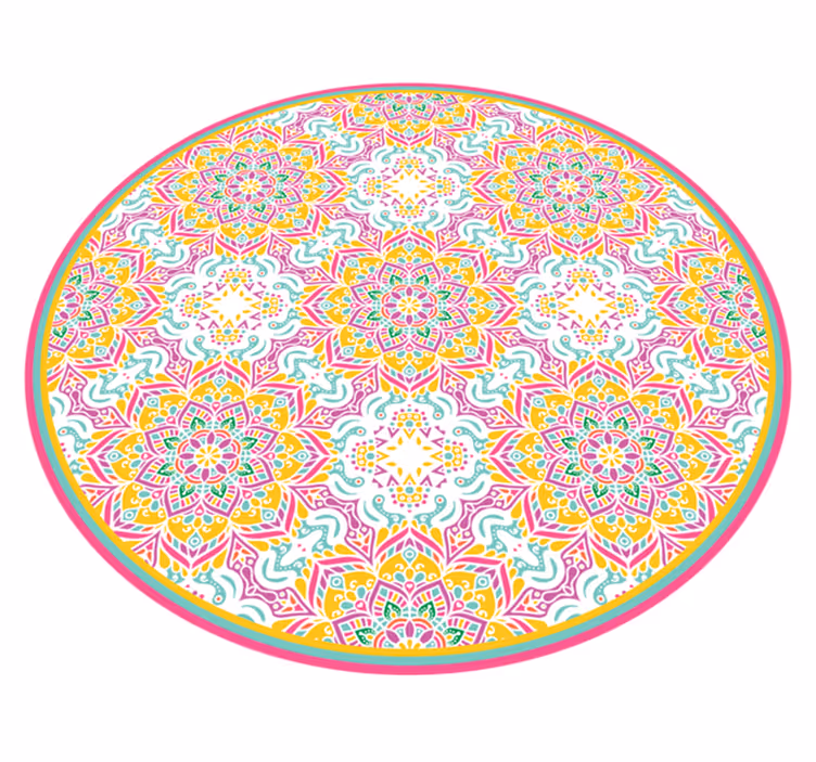 Tappeto vinile Mandala mandala circolare - TenStickers