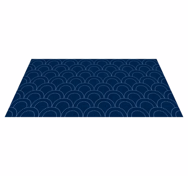 Tappeto vinile geometrico profondità del motivo smerlato - TenStickers