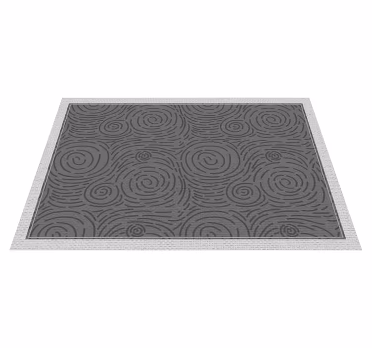 Tappeto vinile motivi modelli vorticosi - TenStickers