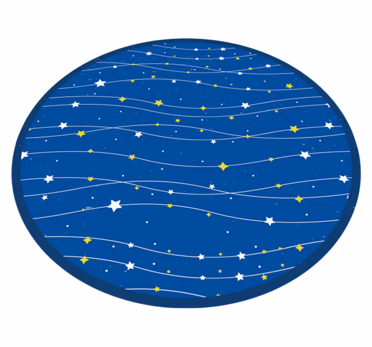 Tappetto vinile stelle orbita celeste - TenStickers