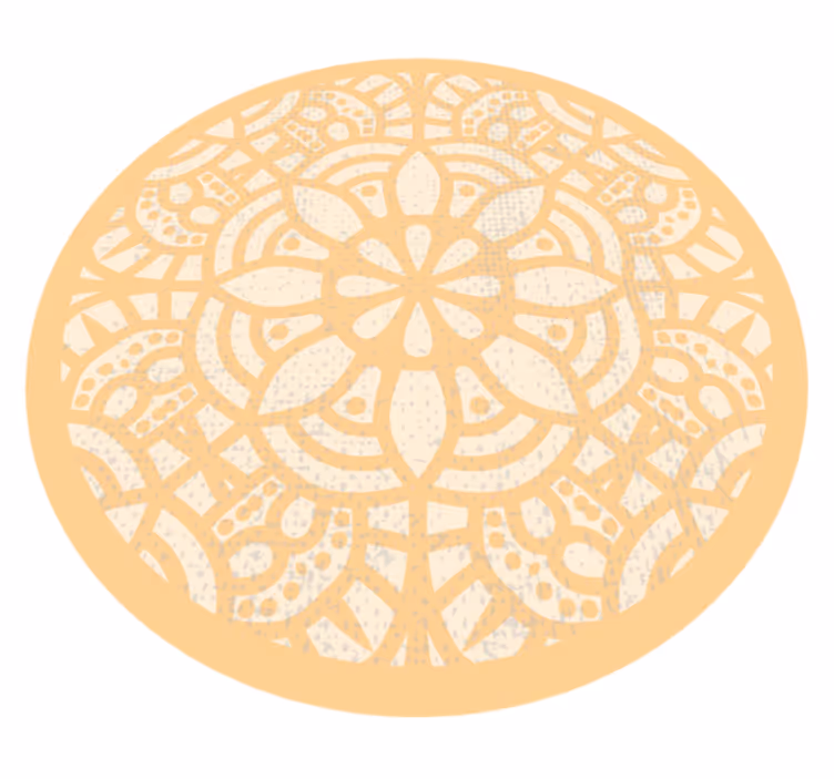 Tappeto vinile Mandala cerchio motivo mandala - TenStickers