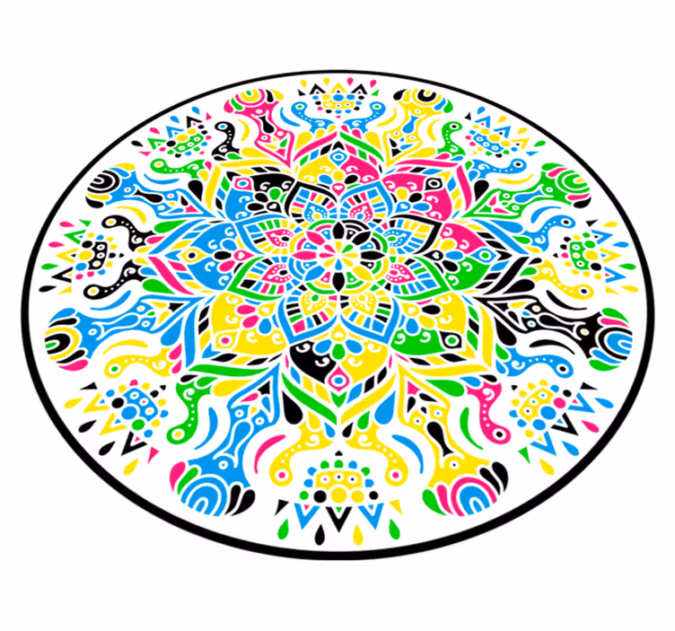 Tappeto vinile Mandala mandala vibrante - TenStickers