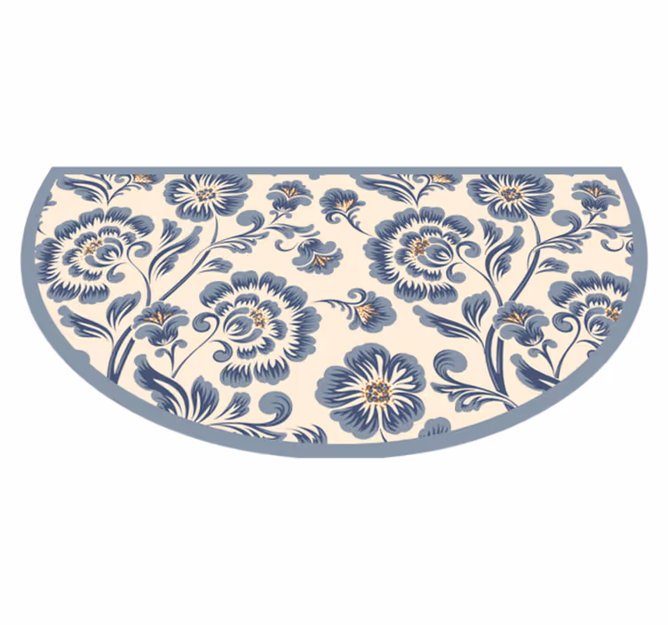 Tappeto vinile fiori esaltatore dell'ingresso floreale - TenStickers