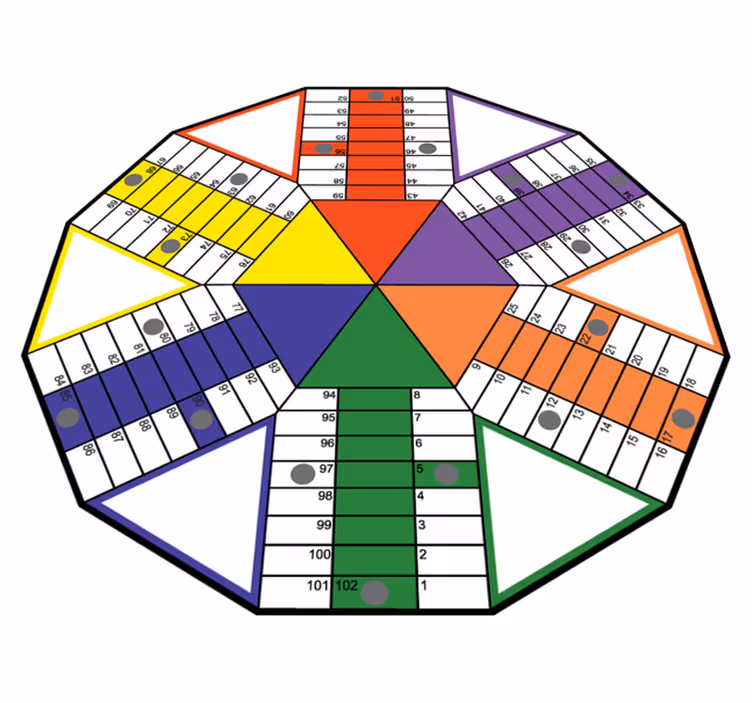 Tappeto vinile giochi tabellone educativo - TenStickers