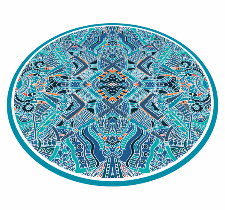 Tappeto vinile Mandala circolarità del mandala - TenStickers
