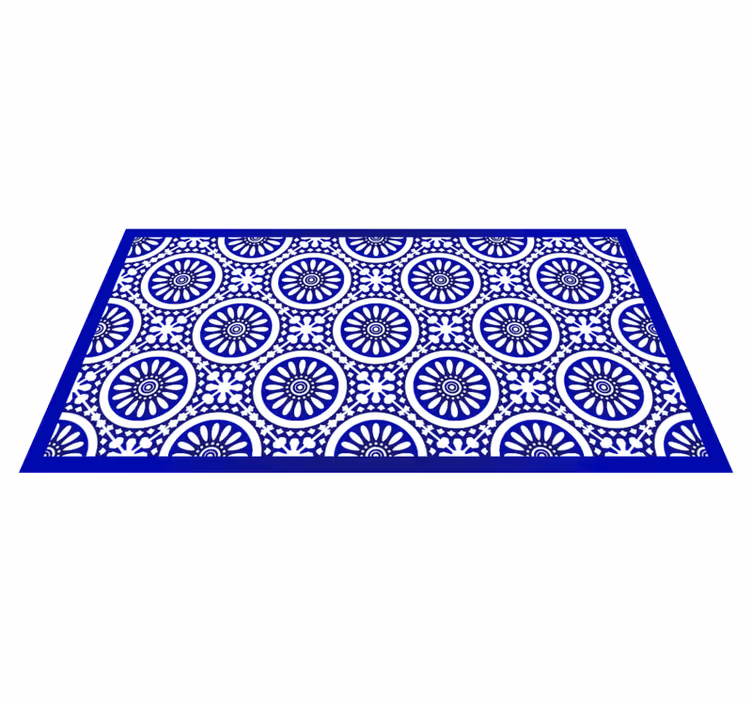 Tappeto vinile Mandala motivo mandala cerchiato - TenStickers