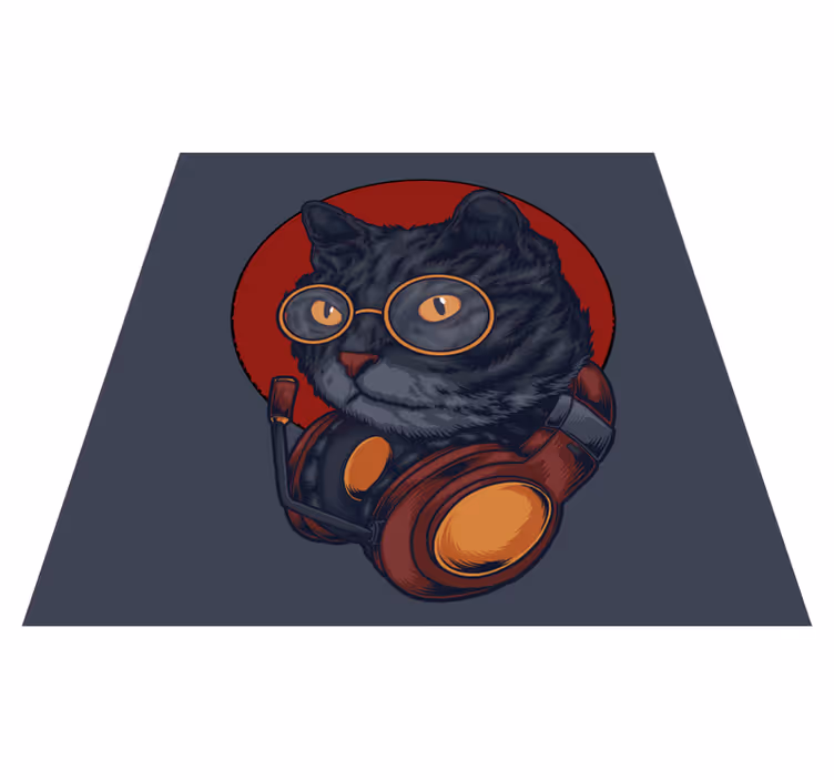Tappeto vinile animali felino astronauta - TenStickers