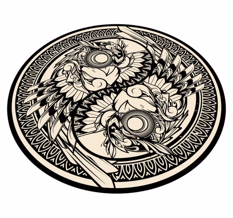 Tappeto vinile Mandala mandala dettagliato - TenStickers