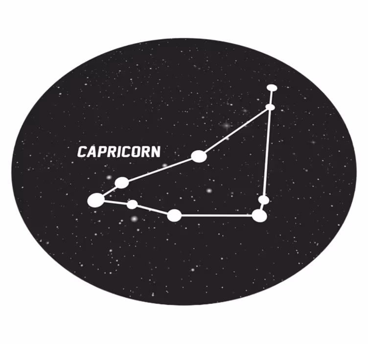 Tappetto vinile stelle costellazione del capricorno - TenStickers