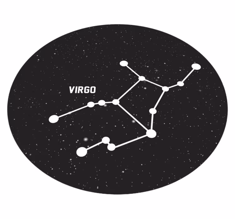 Tappetto vinile stelle costellazione della vergine - TenStickers