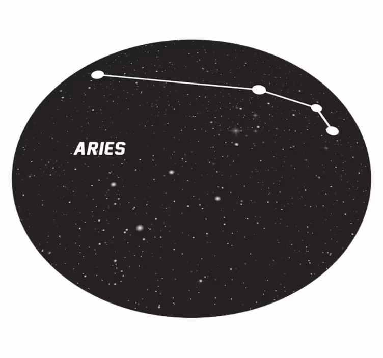 Tappetto vinile stelle costellazione dell'ariete - TenStickers