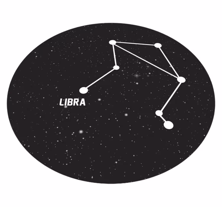 Tappetto vinile stelle costellazione zodiacale - TenStickers