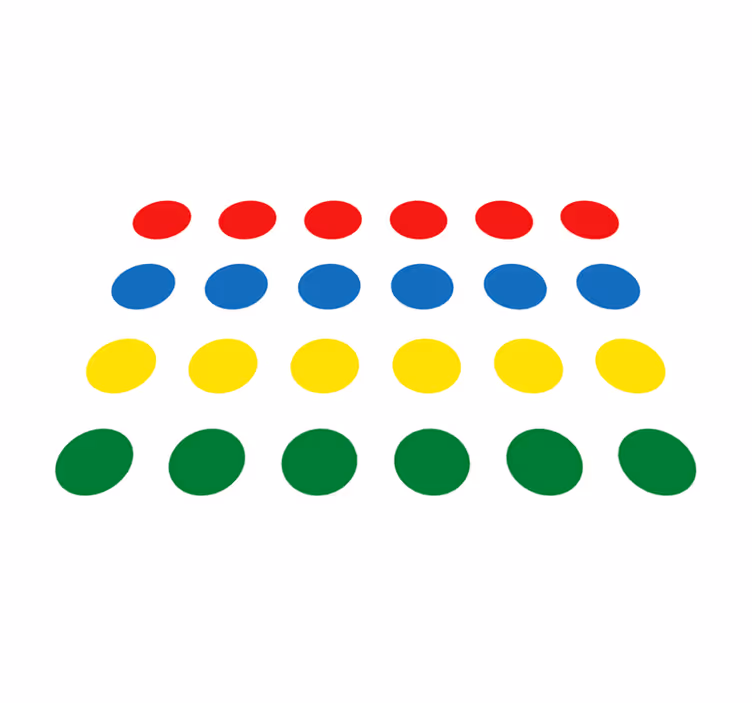 Tappeto vinile giochi modelli circolari - TenStickers