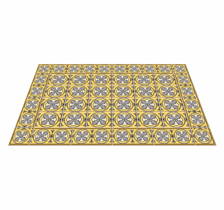 Tappeto vinile piastrelle mediterraneo ornato - TenStickers