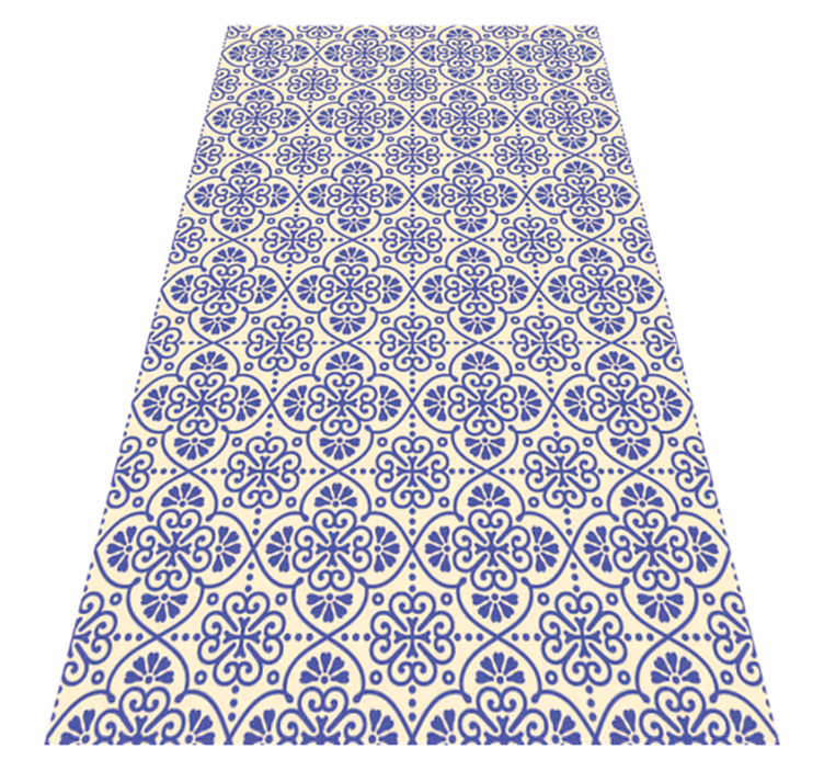 Tappeto vinile piastrelle motivo mediterraneo ornato - TenStickers