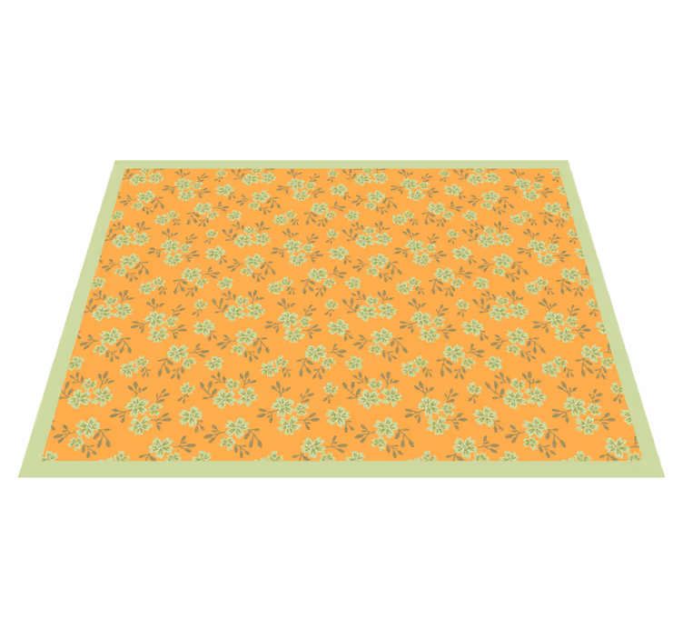 Tappeto vinile fiori superficie a motivo floreale - TenStickers