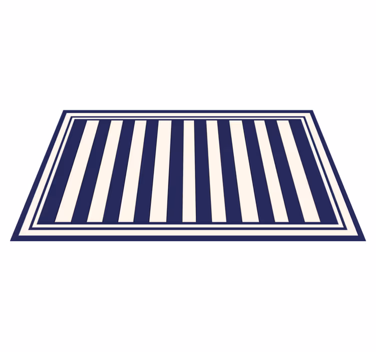 Tappeto vinile strisce strisce nautiche - TenStickers