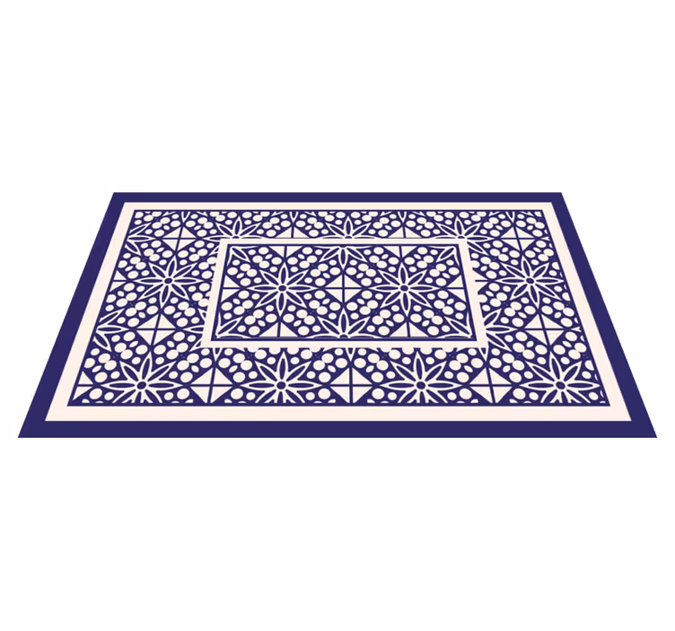 Tappeto vinile piastrelle motivo geometrico decorativo - TenStickers