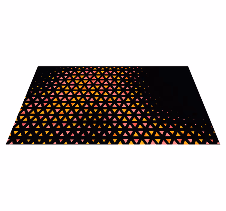 Tappeto vinile geometrico gradiente triangolare - TenStickers