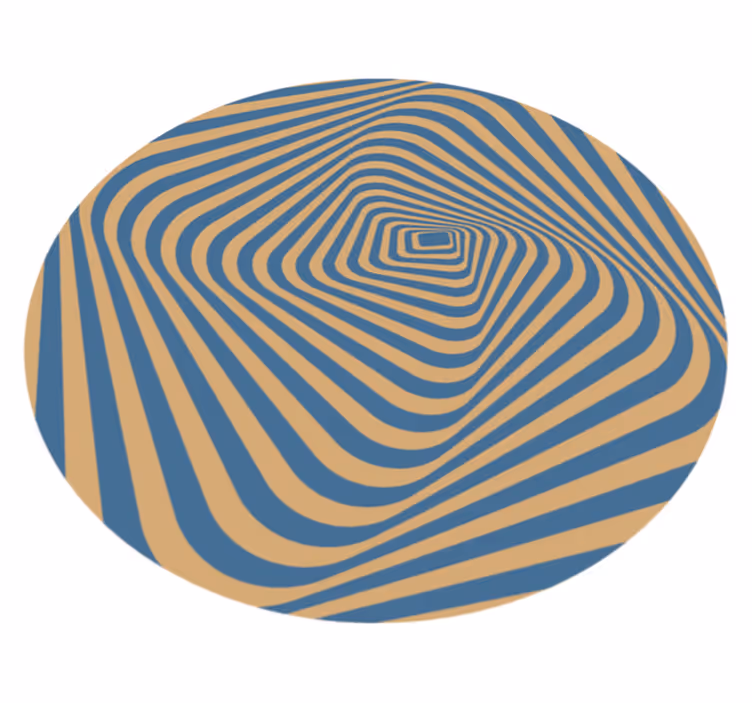 Tappeto vinile strisce strisce concentriche - TenStickers