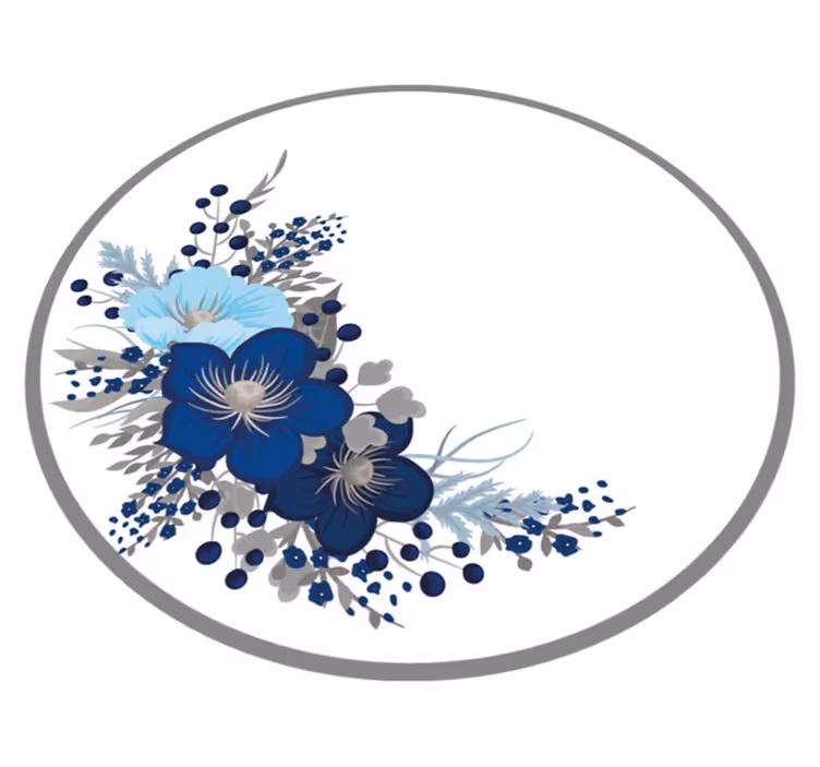 Tappeto vinile fiori collezione botanica - TenStickers