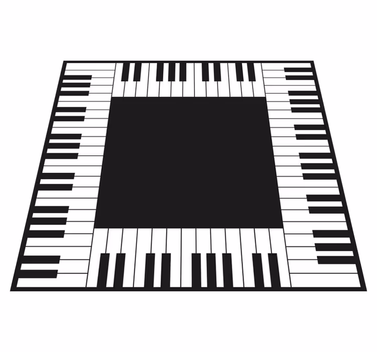 Tappeto vinile giochi disposizione tastiera - TenStickers