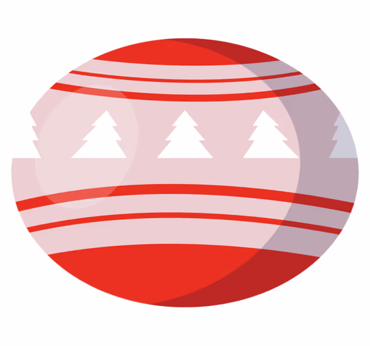 Tappeto Vinile Natale motivo dell'albero festivo - TenStickers