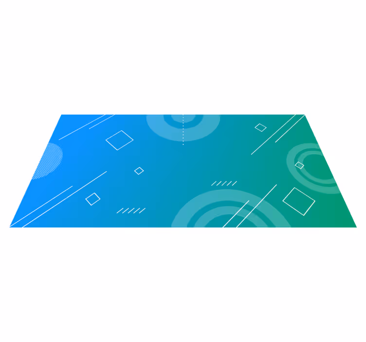 Tappeto vinile geometrico gradiente geometrico astratto - TenStickers