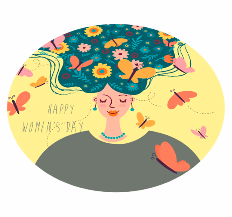 Tappeto vinile per eventi felice giorno delle donne - TenStickers