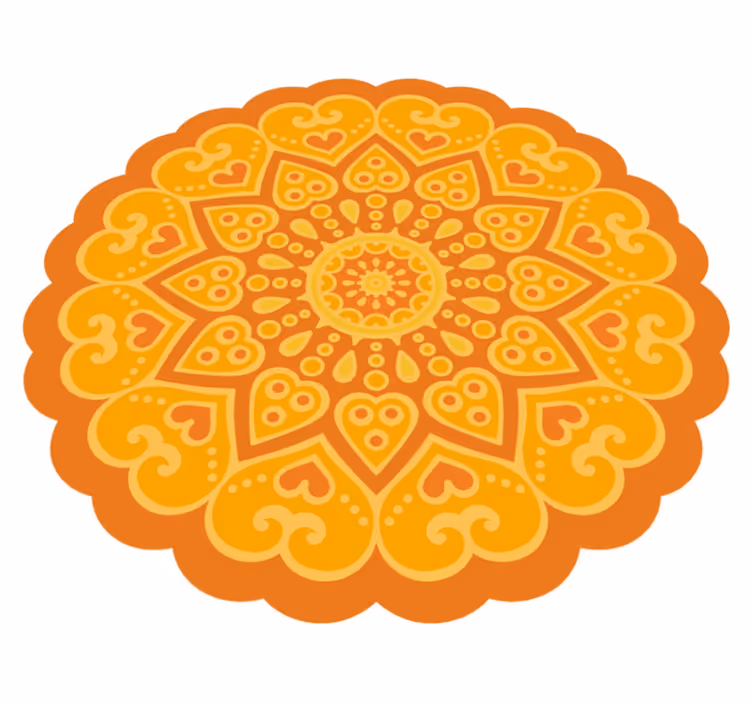Tappeto vinile Mandala accento sul pavimento mandala - TenStickers