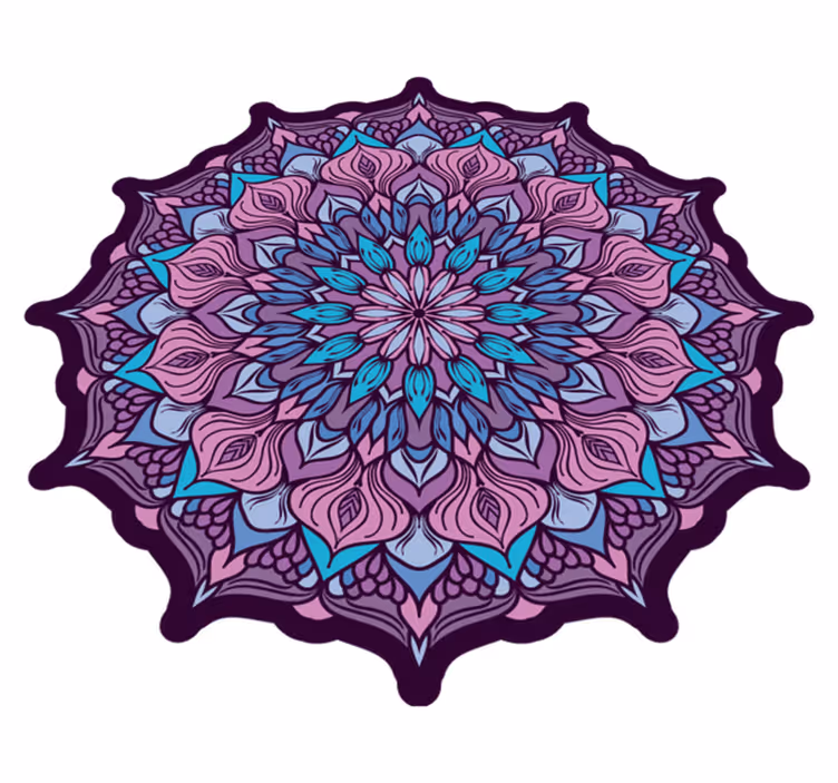 Tappeto vinile Mandala intricati dettagli del mandala - TenStickers