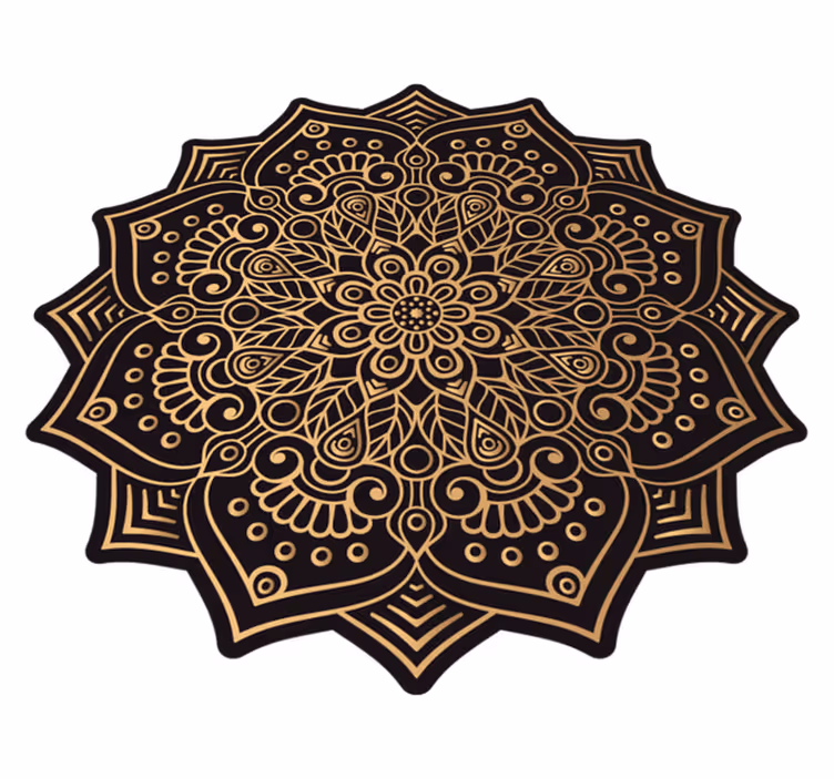 Tappeto vinile Mandala intricata sovrapposizione di mandala - TenStickers